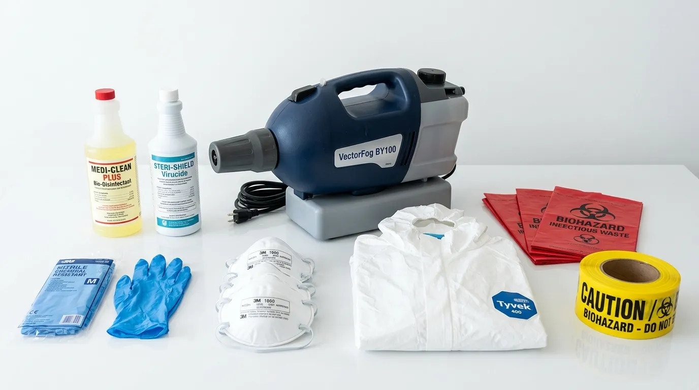 Professional biohazard remediation crew working in Brooklyn Park